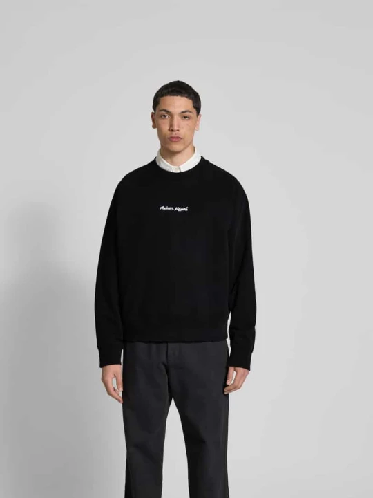 Zdjęcie produktu Kardigan z imitacji dzianiny Maison Kitsuné Czarny