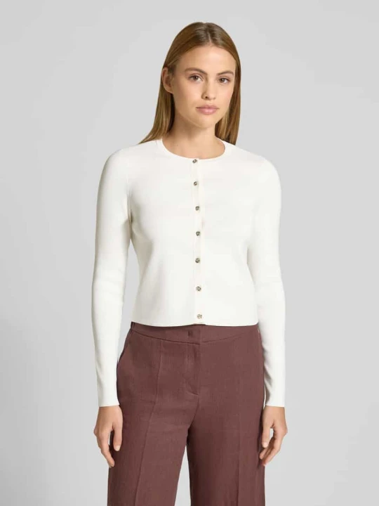 Zdjęcie produktu Kardigan z mieszanki wiskozy krój slim fit model 'Velda' Ted Baker Piaskowy
