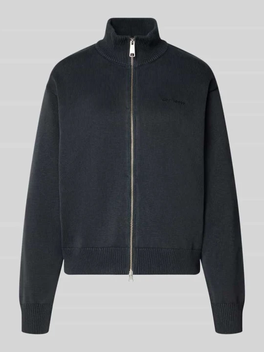 Zdjęcie produktu Kardigan z wyhaftowanym logo model 'Kori' Carhartt WIP Antracytowy
