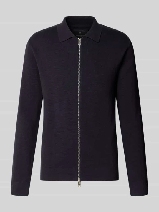 Zdjęcie produktu Kardigan z zamkiem błyskawicznym dwustronnym model 'MILANO' Jack&Jones Granatowy