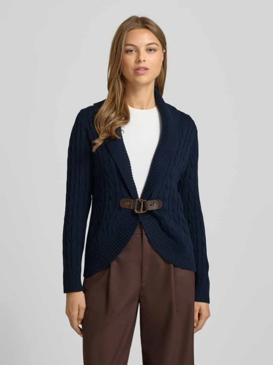 Zdjęcie produktu Kardigan ze sprzączką model „TAYSIR” Lauren Ralph Lauren Granatowy