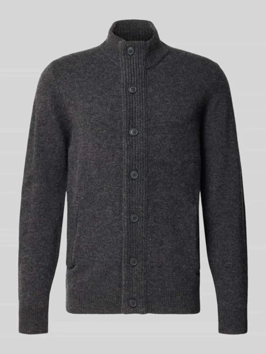 Zdjęcie produktu Kardigan ze stójką Essential PATCH Barbour Grafitowy