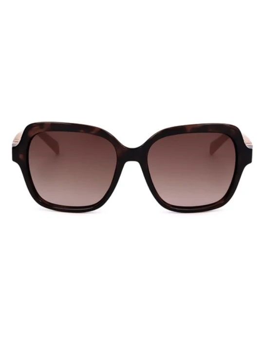 Zdjęcie produktu Karen Millen Damskie okulary przeciwsłoneczne w kolorze brązowo-beżowym rozmiar: 55