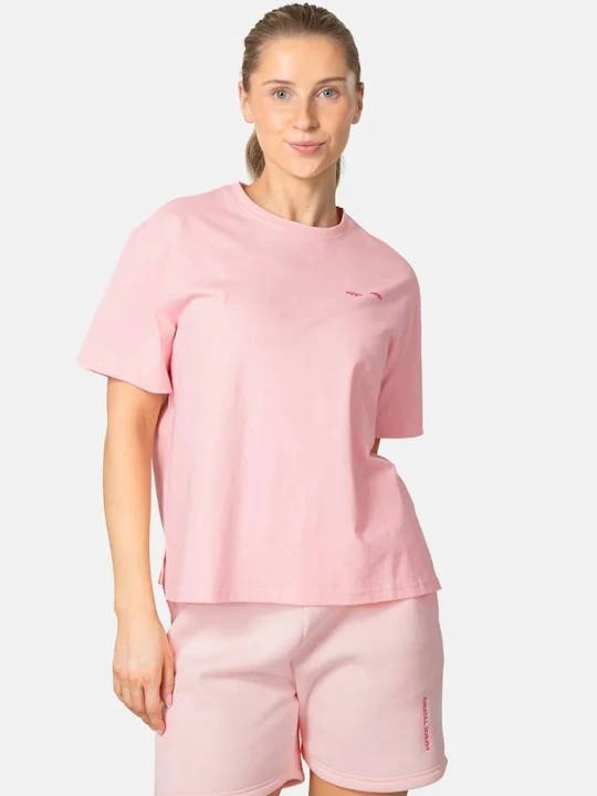Zdjęcie produktu Kari Traa T-shirt damski bawełniany Anelie różowy