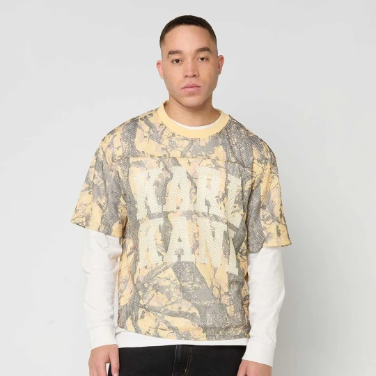 Zdjęcie produktu Heritage Wood Camo Mesh Boxy Jersey Karl Kani