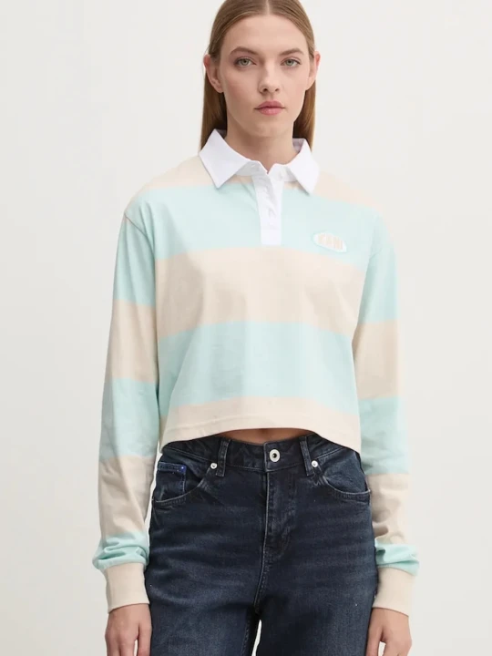Zdjęcie produktu Karl Kani longsleeve bawełniany beżowy