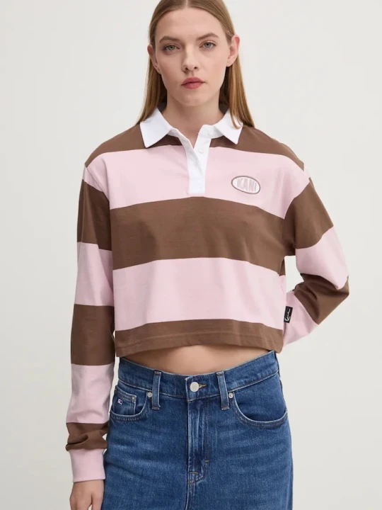 Zdjęcie produktu Karl Kani longsleeve bawełniany brązowy