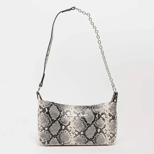 Zdjęcie produktu Retro Snakeskin Shoulder Bag Karl Kani beż