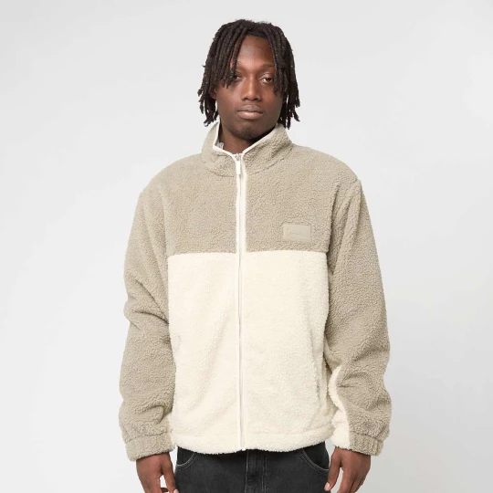 Zdjęcie produktu Signature Rubber Patch Teddy Zip Jacket Karl Kani beż