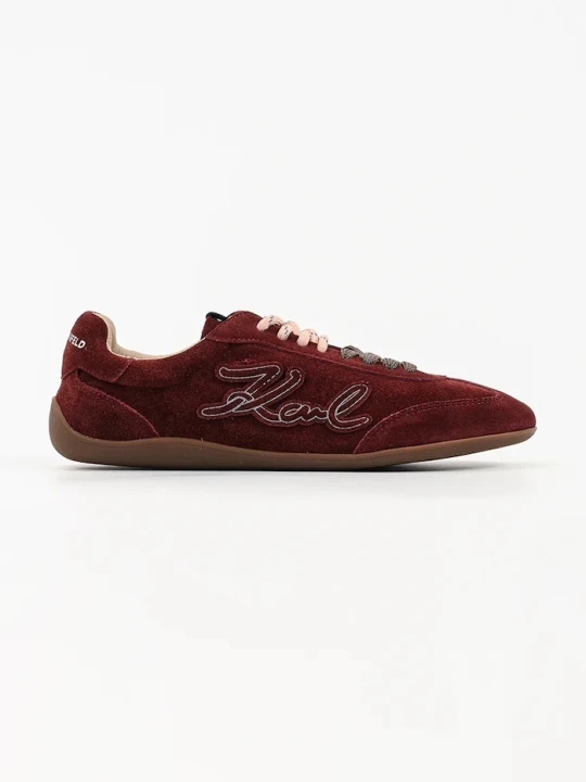 Zdjęcie produktu Karl Lagerfeld Altia sneakersy damskie zamszowe bordowy