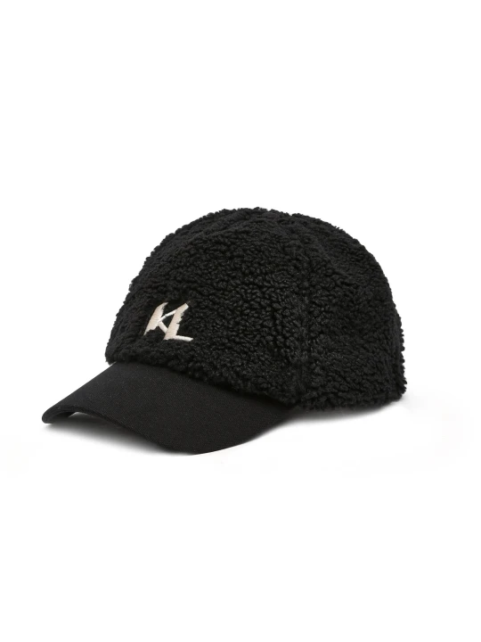 Zdjęcie produktu Karl Lagerfeld Bejsbolówka K/Kl Shearling czarny