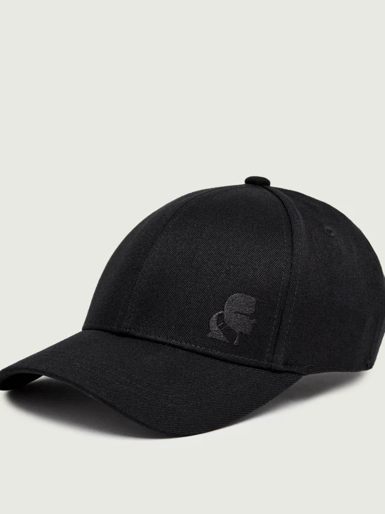 Zdjęcie produktu Karl Lagerfeld Bejsbolówka | z dodatkiem wełny czarny