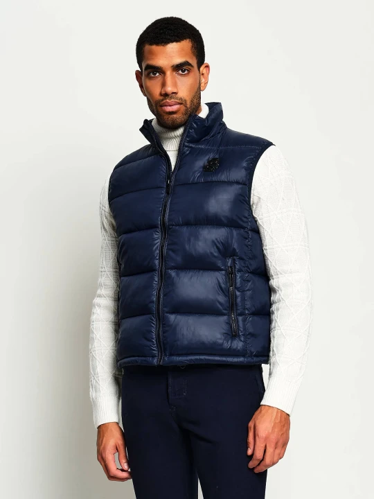 Zdjęcie produktu Karl Lagerfeld Bezrękawnik | Slim Fit granatowy