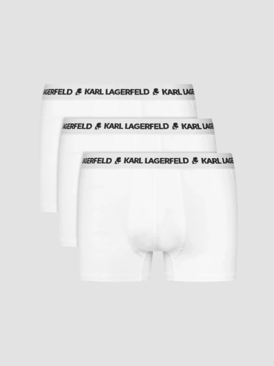 Zdjęcie produktu KARL LAGERFELD Białe bokserki męskie 3PACK, Rozmiar S