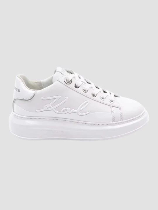 Zdjęcie produktu KARL LAGERFELD Białe damskie sneakersy KAPRI Karl Signia, Rozmiar 41