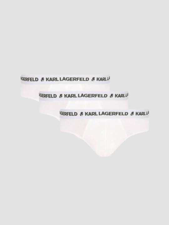 Zdjęcie produktu KARL LAGERFELD Białe slipy męskie 3PACK, Rozmiar S