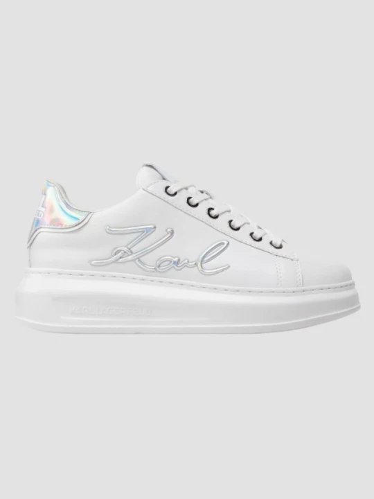 Zdjęcie produktu KARL LAGERFELD Białe sneakersy damskie KAPRI Signia Lace Lthr, Rozmiar 41