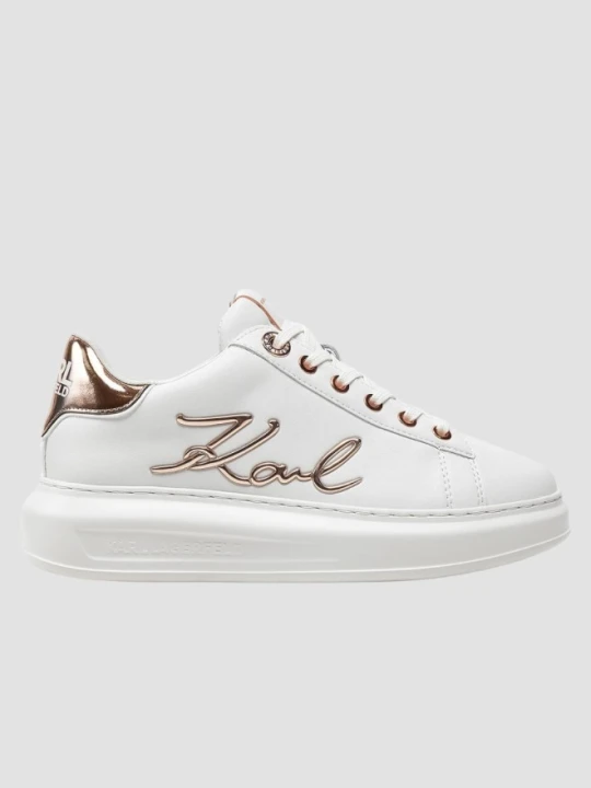 Zdjęcie produktu KARL LAGERFELD Białe sneakersy damskie KAPRI Signia, Rozmiar 36
