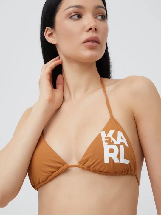 Zdjęcie produktu Karl Lagerfeld biustonosz kąpielowy KL22WTP01 brązowy