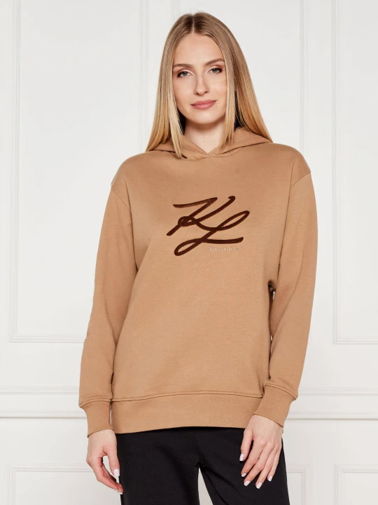Zdjęcie produktu Karl Lagerfeld Bluza autograph | Oversize fit camel