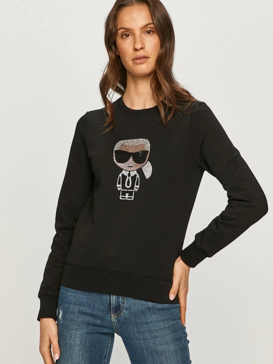 Zdjęcie produktu Karl Lagerfeld - Bluza bawełniana 210W1822 czarny