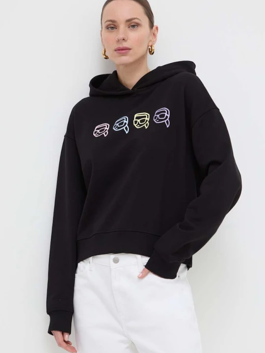 Zdjęcie produktu Karl Lagerfeld bluza bawełniana czarny