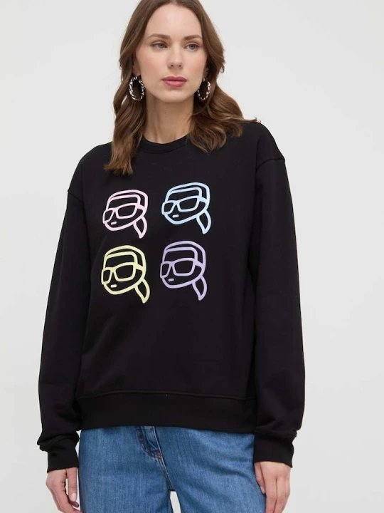 Zdjęcie produktu Karl Lagerfeld bluza bawełniana czarny