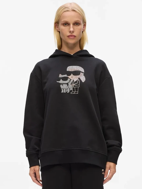 Zdjęcie produktu Karl Lagerfeld bluza bawełniana IKON czarny