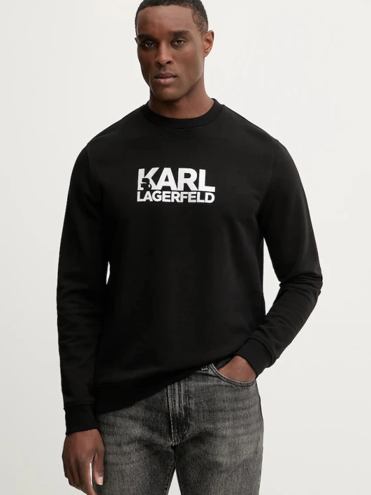 Zdjęcie produktu Karl Lagerfeld bluza bawełniana czarny