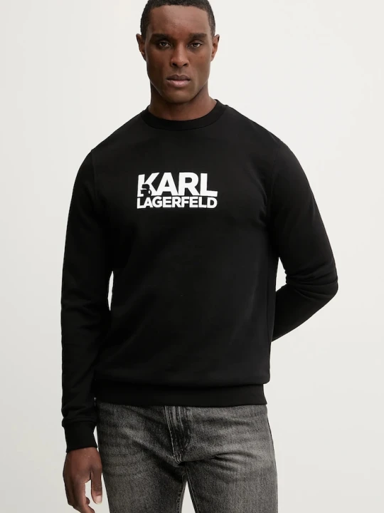 Zdjęcie produktu Karl Lagerfeld bluza bawełniana czarny