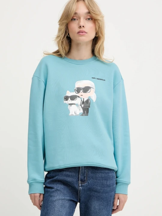 Zdjęcie produktu Karl Lagerfeld bluza IKON turkusowy