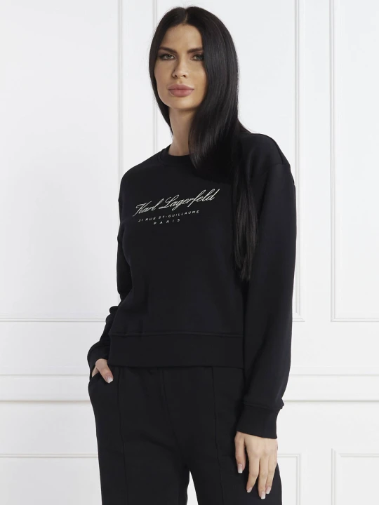Zdjęcie produktu Karl Lagerfeld Bluza hotel karl | Loose fit czarny