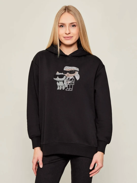 Zdjęcie produktu Karl Lagerfeld Bluza ikon rs duo | Loose fit czarny