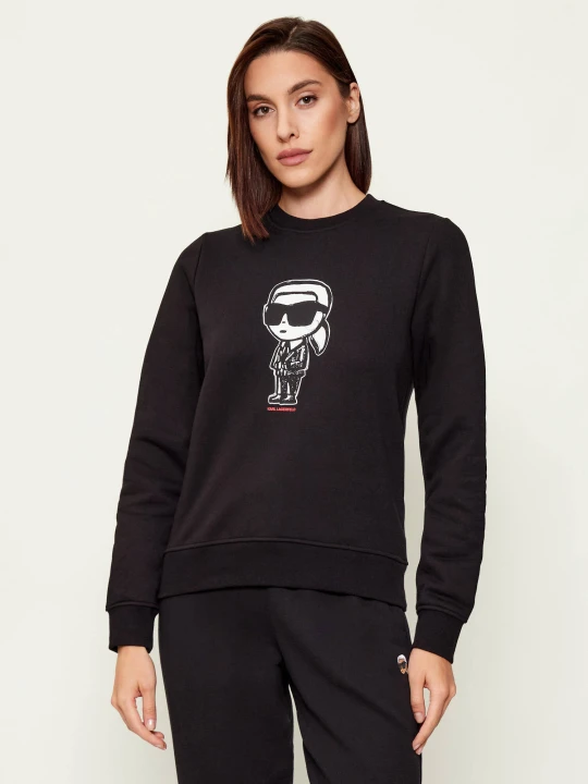 Zdjęcie produktu Karl Lagerfeld Bluza ikon sketch | Regular Fit czarny