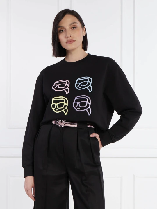 Zdjęcie produktu Karl Lagerfeld Bluza ikonik 2.0 | Oversize fit czarny