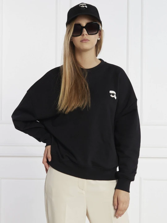 Zdjęcie produktu Karl Lagerfeld Bluza ikonik 2.0 | Oversize fit czarny