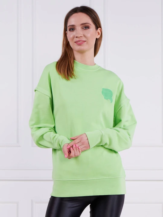 Zdjęcie produktu Karl Lagerfeld Bluza ikonik 2.0 tonal | Relaxed fit zielony