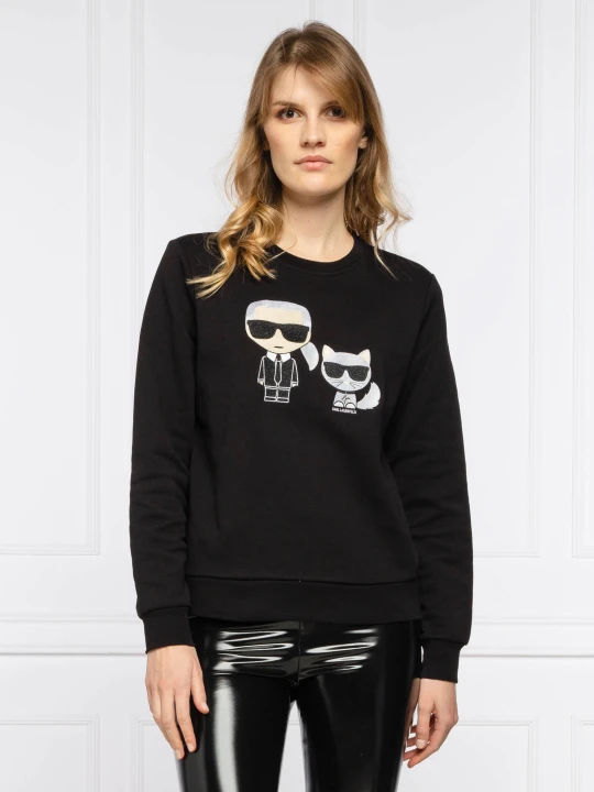 Zdjęcie produktu Karl Lagerfeld Bluza Ikonik Karl &Choupette | Regular Fit czarny
