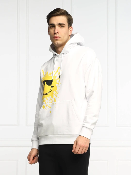 Zdjęcie produktu Karl Lagerfeld Bluza KARL LAGERFELD X SMILEY WORLD | Regular Fit biały