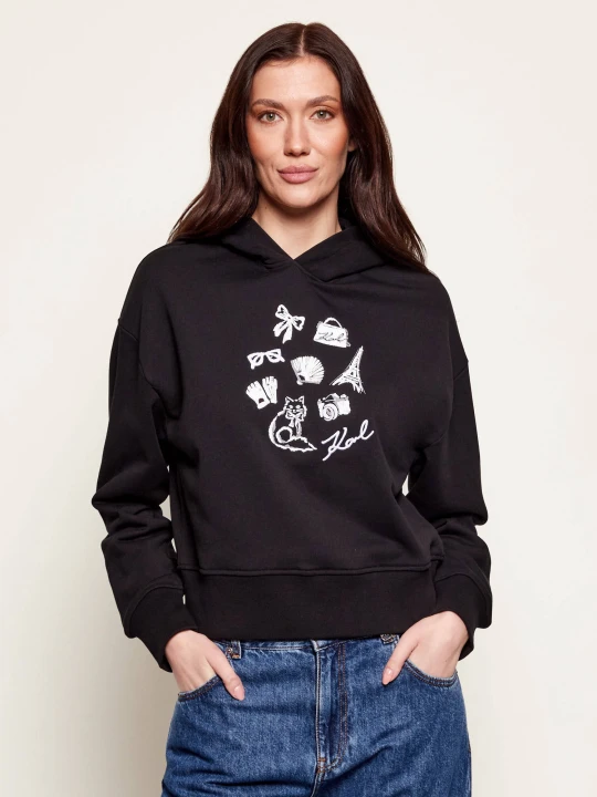 Zdjęcie produktu Karl Lagerfeld Bluza Karl symbols | Regular Fit czarny