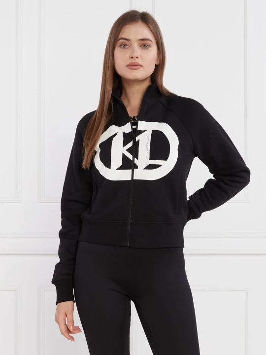 Zdjęcie produktu Karl Lagerfeld Bluza kl logo zip up | Regular Fit czarny