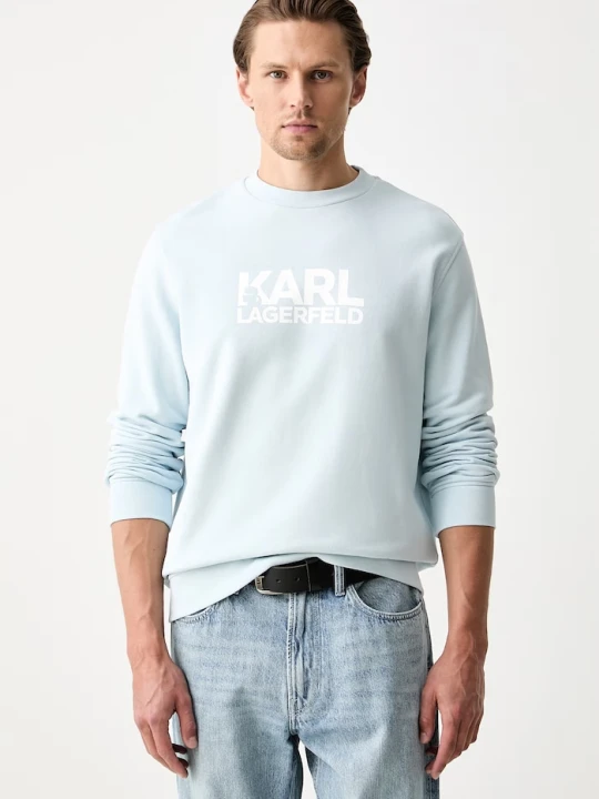 Zdjęcie produktu Karl Lagerfeld bluza męska bawełniana niebieski