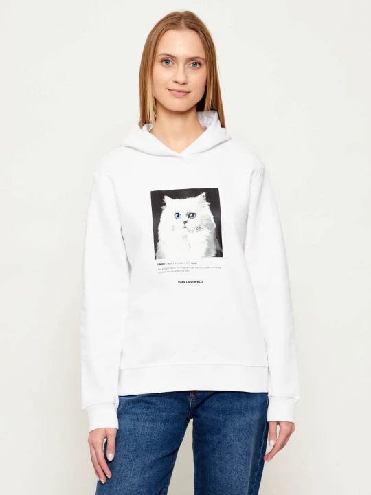 Zdjęcie produktu Karl Lagerfeld Bluza portrait | Regular Fit biały