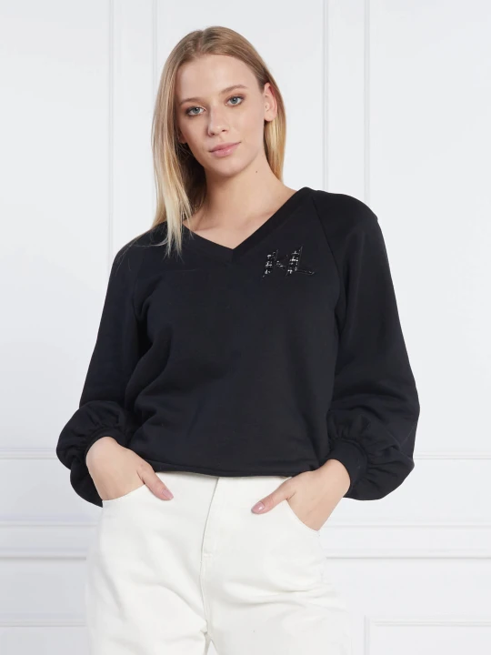 Zdjęcie produktu Karl Lagerfeld Bluza Puffy Sleeve | Regular Fit czarny