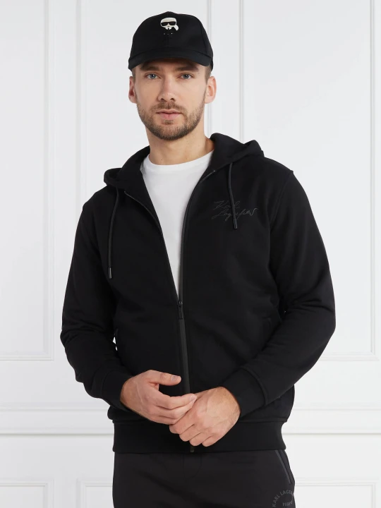 Zdjęcie produktu Karl Lagerfeld Bluza SWEAT HOODY JACKET | Regular Fit czarny