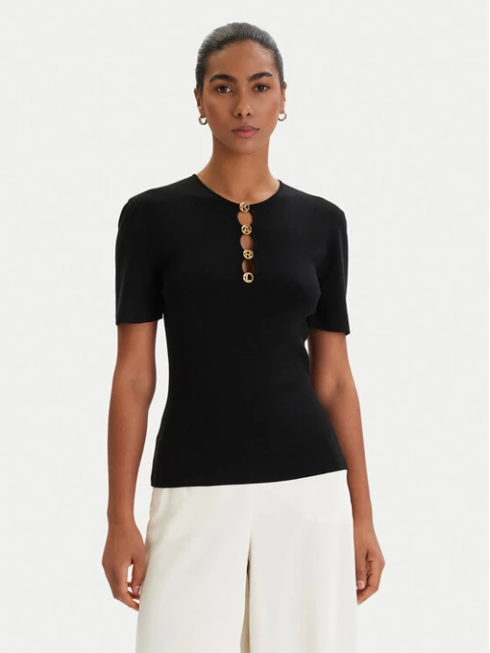 Zdjęcie produktu KARL LAGERFELD Bluzka B1W18014 Czarny Slim Fit