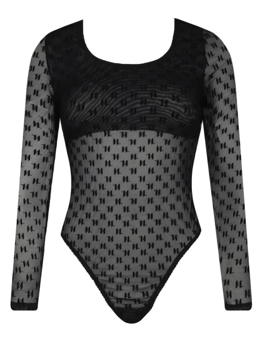 Zdjęcie produktu Karl Lagerfeld Body Mesh Ls | Slim Fit czarny