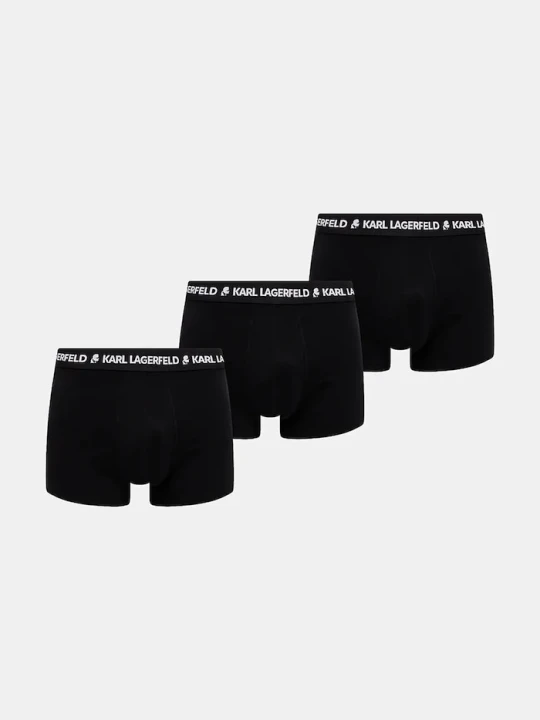 Zdjęcie produktu Karl Lagerfeld bokserki dopasowane męskie bawełniane z elastanem 3-pack czarny