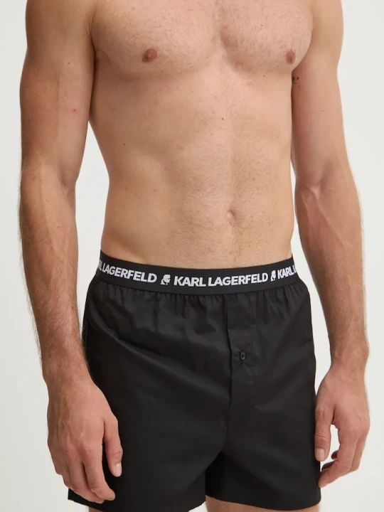 Zdjęcie produktu Karl Lagerfeld bokserki bawełniane 3-pack 221M2134 czarny