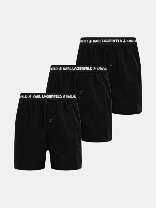 Zdjęcie produktu Karl Lagerfeld bokserki bawełniane 3-pack czarny